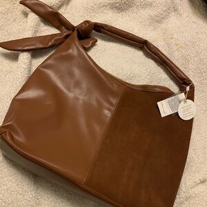 NWT Moda Luxe Hazel Hobo Bag Suede & Vegan Leather MSRP $120